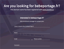 Tablet Screenshot of bebeportage.fr